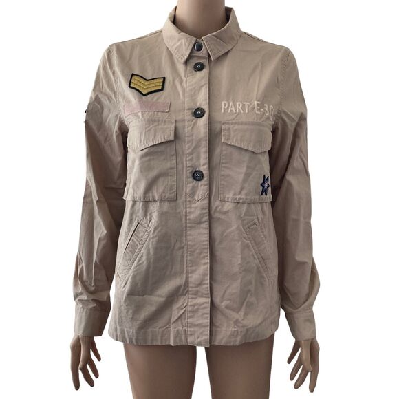 Love Tree Shacket Shirt Jacket Womens Small Part E-3CL Military - Picture 12 of 14